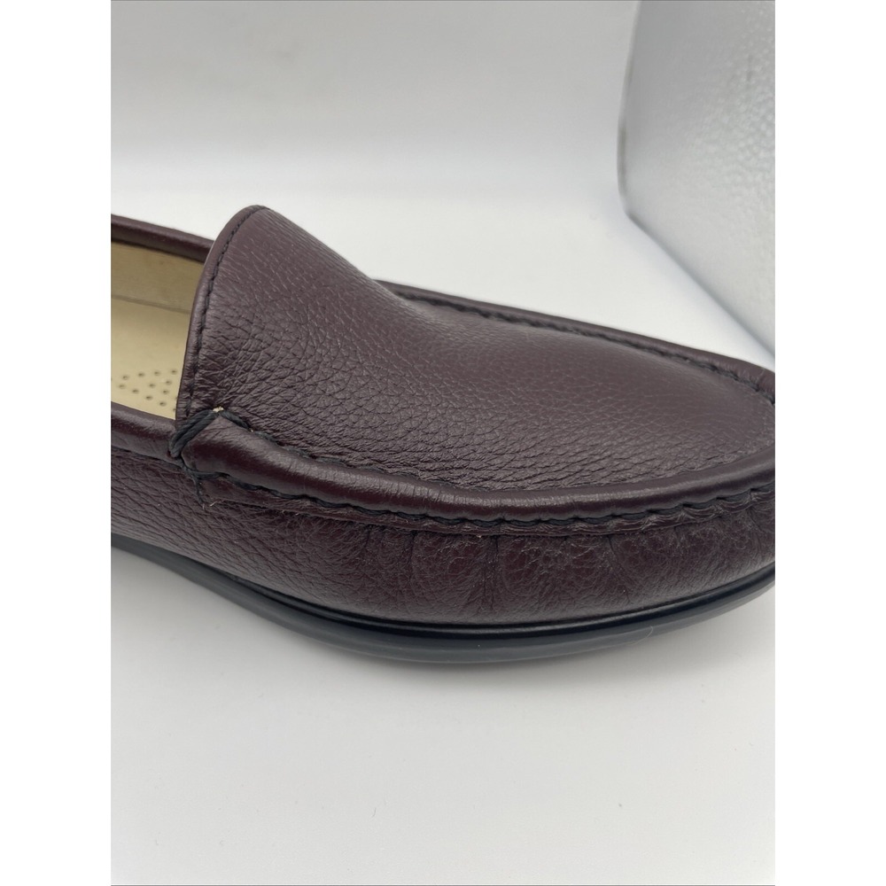 NWOB SAS Brown‎ Leather Mary Jane Tri Pad Wedge Sandals Women's Size 9.5 N NEW - Picture 6 of 10